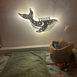 Applique Murale Led Usb Originale Baleine Lumineuse Chambre