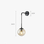 Applique Murale Led Vintage Design Élégant Verre Chambre
