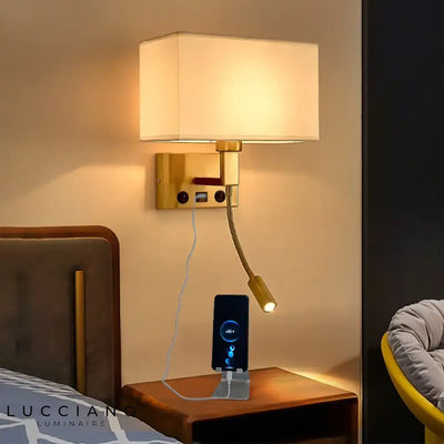 Wandlamp hoofdeinde slaapkamer leeslampje