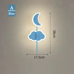 Applique Murale Lumineuse Design Pour Petits. A Bleu / 3 Températures De Couleur Chambre