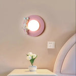 Applique Murale Lumineuse Rose Pastel Design. Chambre