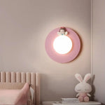 Applique Murale Lumineuse Rose Pastel Design. Chambre