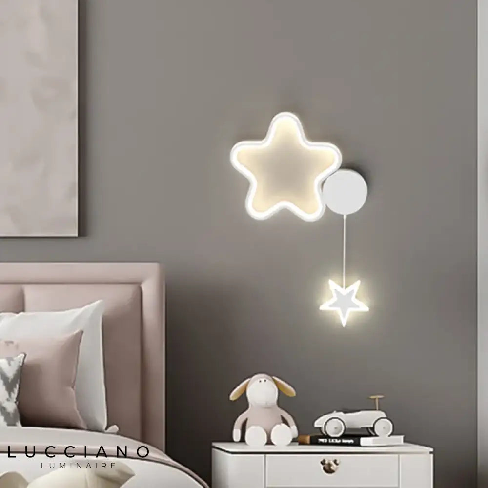 Applique Murale Lumineux Blanc Design Contemporain. Chambre