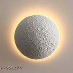 Applique Murale Lunaire Design Contemporain Élégant Blanc / Diamètre 30Cm Froid (5 500-7 000