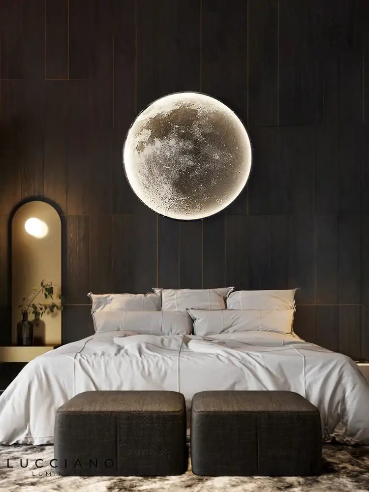 Applique Murale Lunaire Design Épuré Led. Chambre