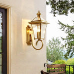 Applique Murale Métal Européenne Vintage Luminaire Doré