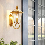 Applique Murale Métal Européenne Vintage Luminaire Doré