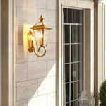 Applique Murale Métal Européenne Vintage Luminaire Doré