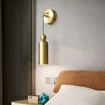 Applique Murale Minimaliste Cuivre Design Contemporain Élégant Chambre