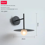Applique Murale Minimaliste Design Contemporain Élégant Noir-H 26Cm / Blanc Chaud (2700-3500K)