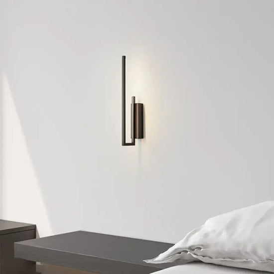 Applique Murale Minimaliste Design Contemporain Laiton Chambre