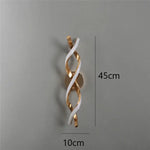 Applique Murale Minimaliste Design Élégante Luminaire Doré Chambre