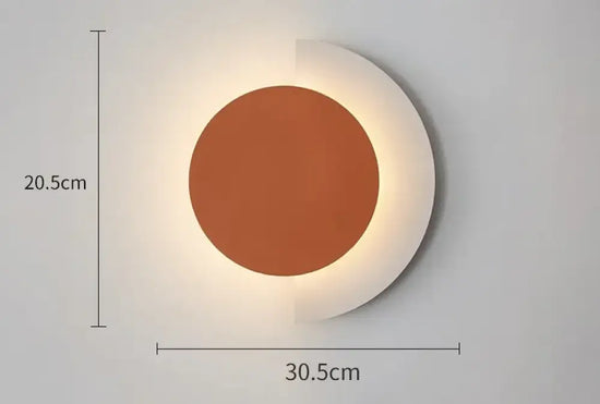 Applique Murale Minimaliste Design Scandinave Élégante. Ae Orange Chambre