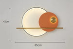 Applique Murale Minimaliste Design Scandinave Élégante. B Orange Chambre