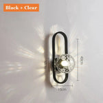 Applique Murale Minimaliste Élégante Design Contemporain. Noir Clair / Blanc Chaud (2700-3500K)