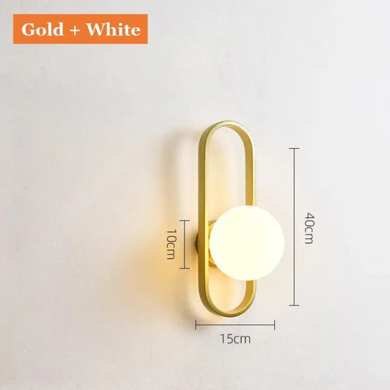 Applique Murale Minimaliste Élégante Design Contemporain. Or Blanc / Chaud (2700-3500K) Chambre
