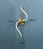 Applique Murale Minimalistes Design Épuré Contemporain Doré Chambre