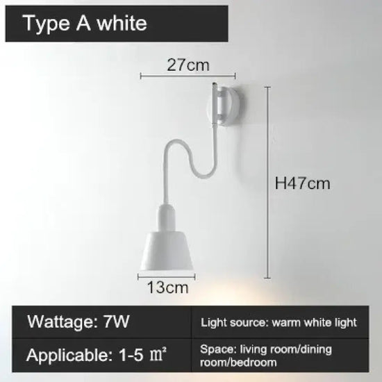Applique Murale Mobile: Support Ergonomique Lecture Étude Type A Blanc / Chine 6-10 W Chambre
