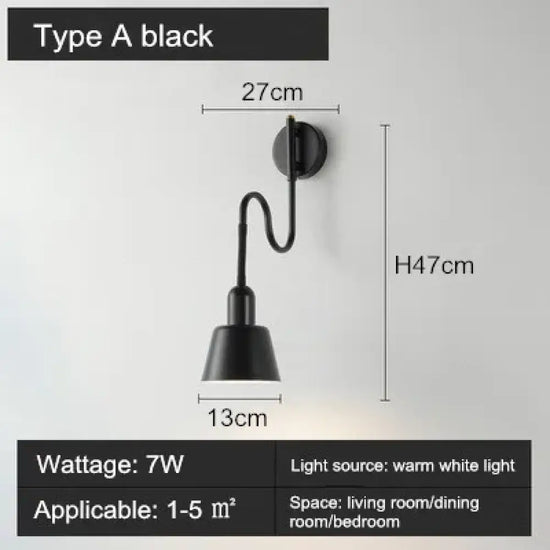 Applique Murale Mobile: Support Ergonomique Lecture Étude Type A Noir / Chine 6-10 W Chambre