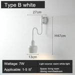Applique Murale Mobile: Support Ergonomique Lecture Étude Type B Blanc / Chine 6-10 W Chambre