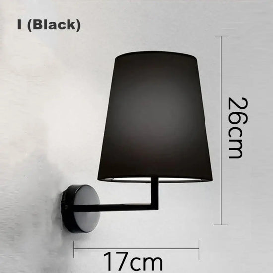 Applique Murale Moderne Déco Élégante Minimaliste Type I Noir Chambre