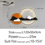 Applique Murale Moderne Design Élégant Minimaliste Orange1 2M Avec Prise / 3 Couleurs Sans