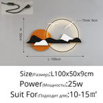 Applique Murale Moderne Design Élégant Minimaliste Orange1M Avec Prise / 3 Couleurs Sans