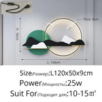 Applique Murale Moderne Design Élégant Minimaliste Vert 1 2M Avec Prise / 3 Couleurs Sans