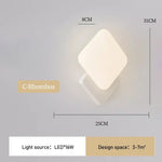 Applique Murale Moderne Design Lumineux Cosy. C Losange / Gradation Rc Applique Chambre