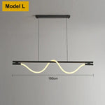 Applique Murale Moderne Design Lumineux Épuré Contemporain Suspension 160Cm / Acier Inoxydable