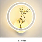 Applique Murale Moderne Élégante Design Tendance Lumineuse B Blanc / Chine Blanc Chaud