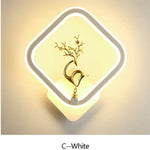 Applique Murale Moderne Élégante Design Tendance Lumineuse C Blanc / Chine Changeable Chambre