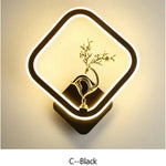 Applique Murale Moderne Élégante Design Tendance Lumineuse C Noir / Chine Changeable Chambre