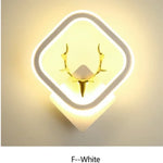 Applique Murale Moderne Élégante Design Tendance Lumineuse F Blanc / Chine Blanc Chaud