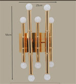 Applique Murale Moderne Élégante Dorée Bambou. A / Froide Chambre