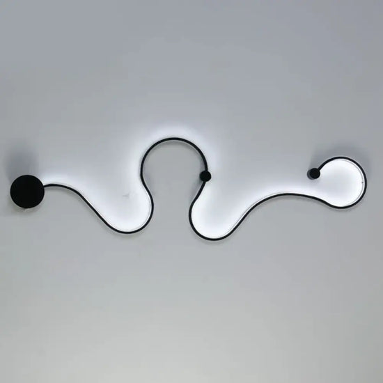 Applique Murale Moderne Élégante Luminosité Épurée. Couleur Noire Type A / Lumière Froide Chambre