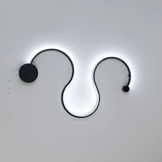 Applique Murale Moderne Élégante Luminosité Épurée. Couleur Noire Type B / Lumière Variable Chambre