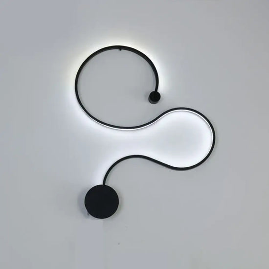 Applique Murale Moderne Élégante Luminosité Épurée. Couleur Noire Type D / Lumière Chaude Chambre