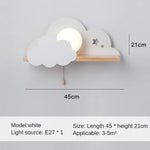 Applique Murale Moderne Led Bois Design Blanc Chambre