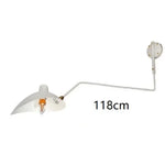 Applique Murale Moderne Led Réglable 1Bras 118Cm Blanc Chambre