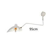 Applique Murale Moderne Led Réglable 1Bras 95Cm Blanc Chambre