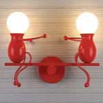 Applique Murale Moderne Lumineux Personnages Rigolos Rouge / Froide Chambre