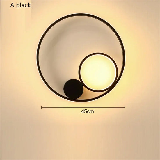 Applique Murale Nordique Chic Élégante Design Minimaliste A Noir Chambre