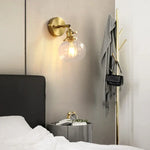 Applique Murale Nordique Design Cuivre Élégant Led Chambre