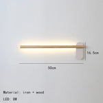 Applique Murale Nordique Design Élégant Contemporain. 50 Cm / Intensité Variable Chambre