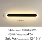 Applique Murale Nordique Design Luxe Élégant Lumineux 5116 L100Cm 42W / Blanc Chaud (2700-3500K)