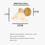 Applique Murale Nordique Design Minimaliste Bois. Chambre