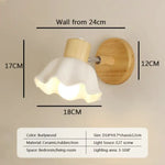Applique Murale Nordique Design Minimaliste Bois. Style-A / Warm White Chambre