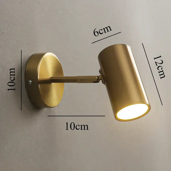 Applique Murale Nordique Design Minimaliste Élégante Type A Gold / China Warm White (2700-3500K)