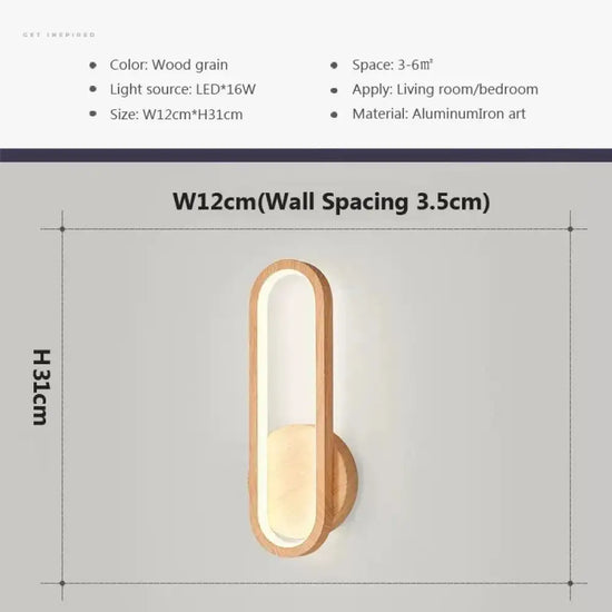 Applique Murale Nordique Design Minimaliste Scandinave Chambre